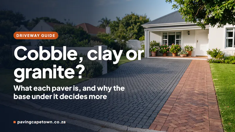 Charcoal Cobble vs Clay Brick vs Granite: Which Paver Is Best for Your Cape Town Driveway?