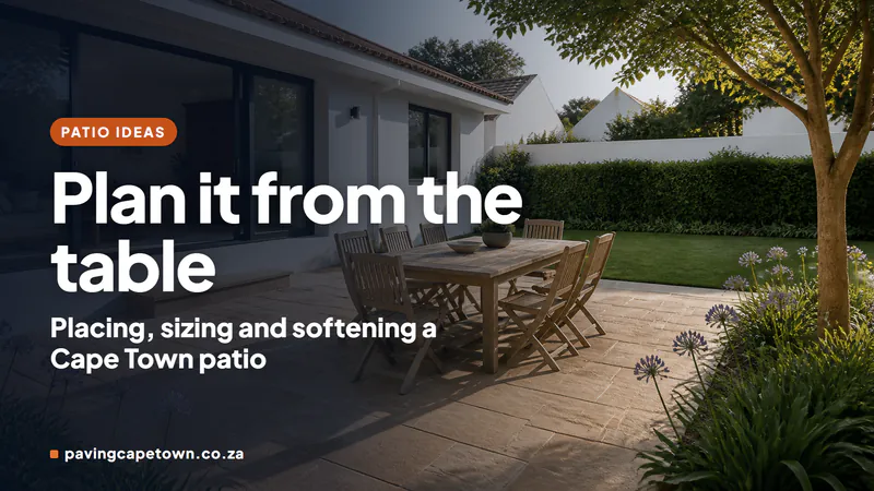 Patio and Back Garden Paving Ideas for Cape Town Homes