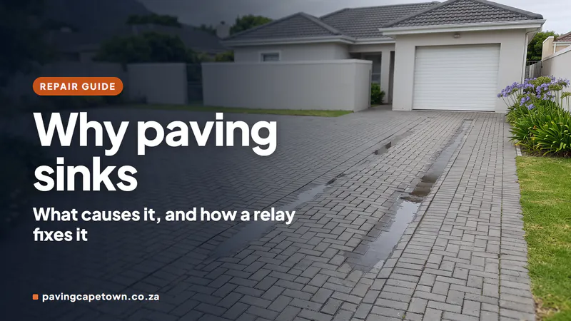 Why Cape Town Paving Sinks — and What a Lift-and-Relay Involves